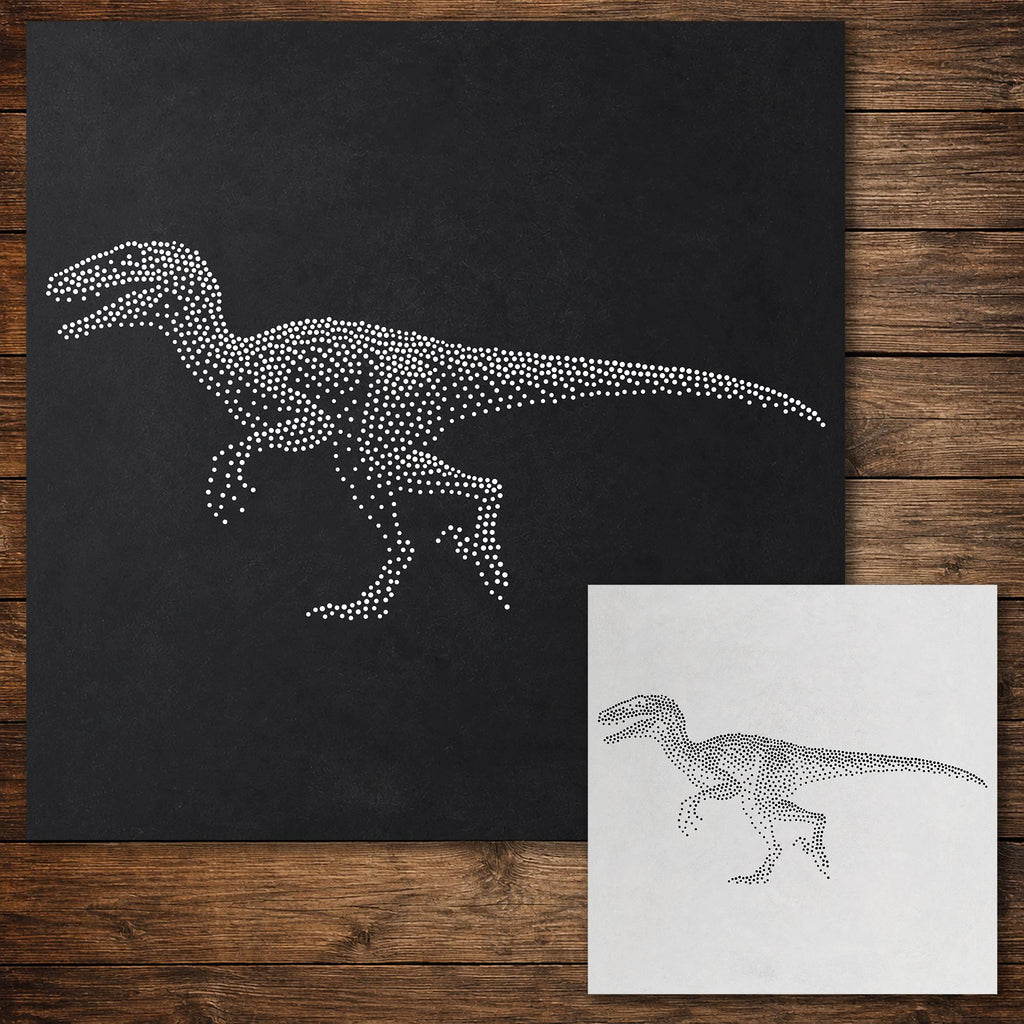 Velociraptor Dinosaur reusable Mylar stencil