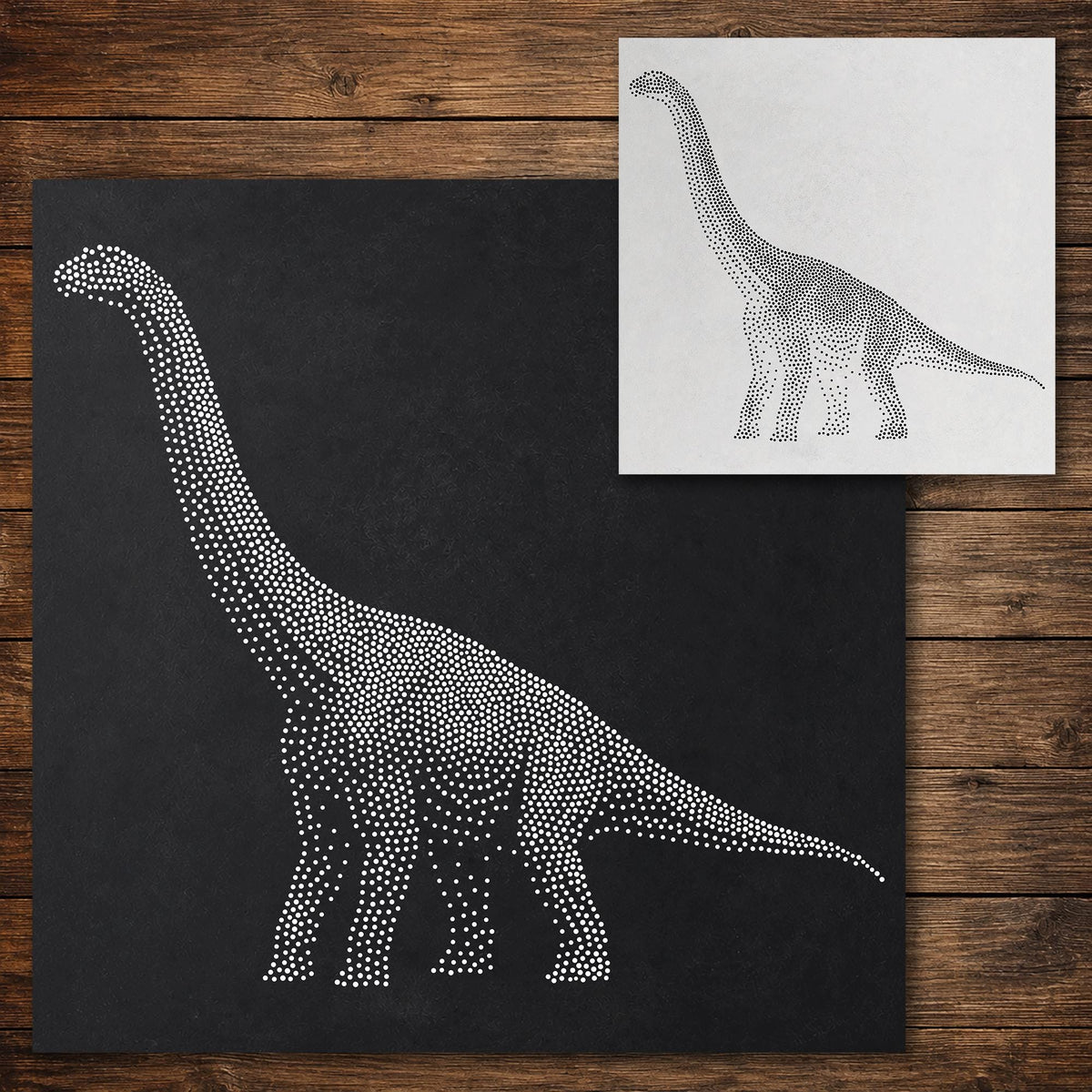 Brachiosaurus Dinosaur reusable Mylar stencil
