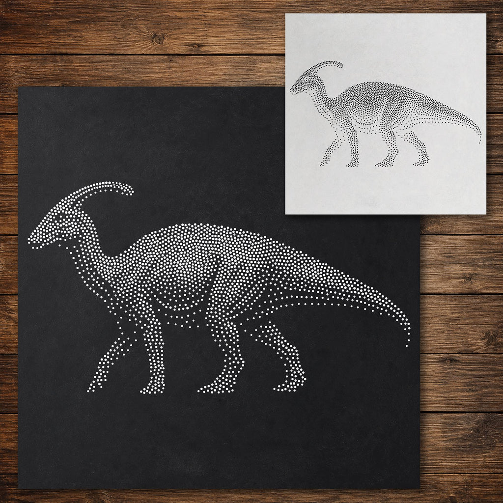 Parasaurolophus Dinosaur reusable Mylar stencil