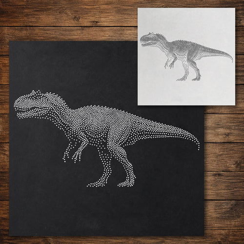 Allosaurus Dinosaur reusable Mylar stencil