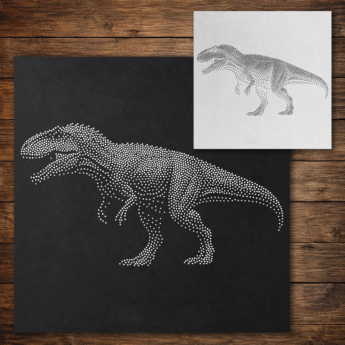 Giganotosaurus Dinosaur reusable Mylar stencil