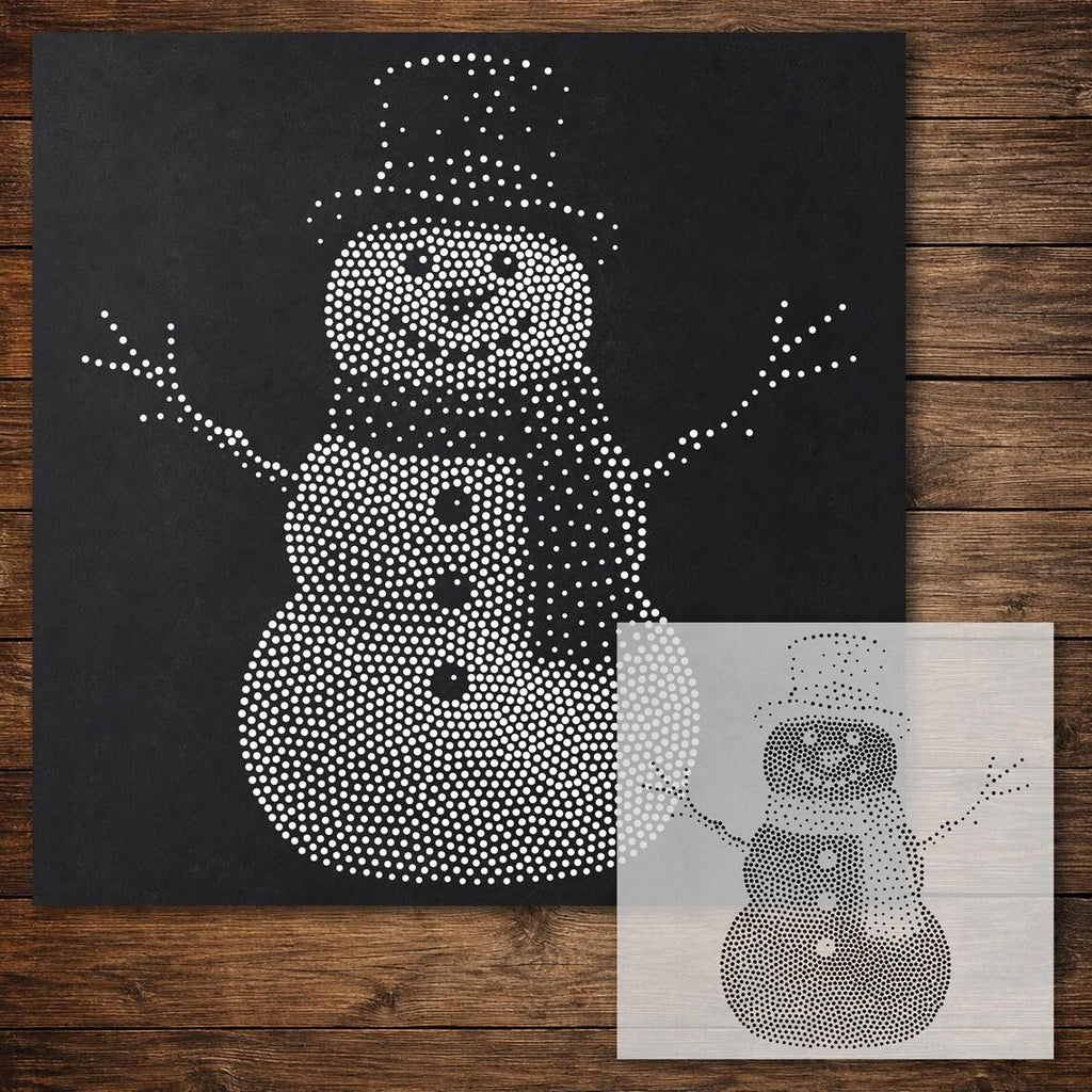 Christmas reusable Mylar stencil