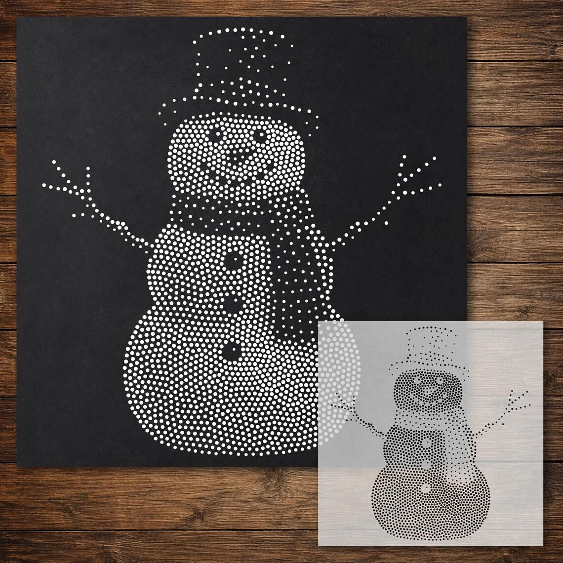Christmas reusable Mylar stencil