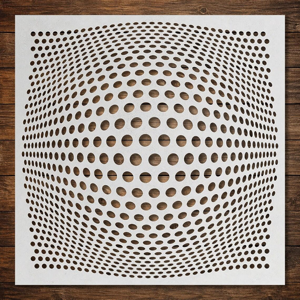 Geometric reusable Mylar stencil