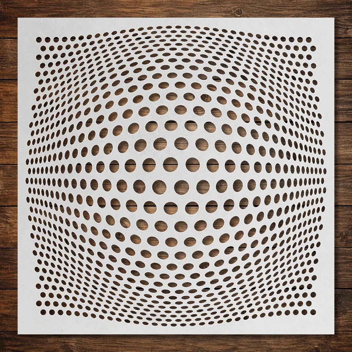 Geometric reusable Mylar stencil