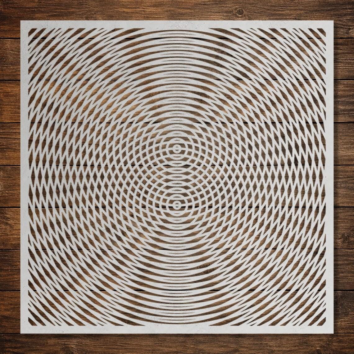 Geometric reusable Mylar stencil