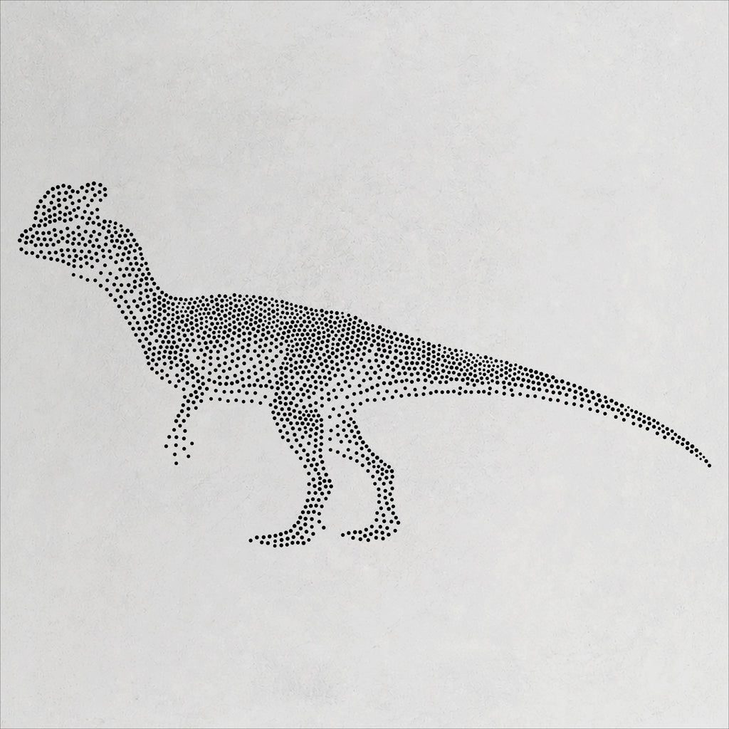 Dilophosaurus Dinosaur reusable Mylar stencil