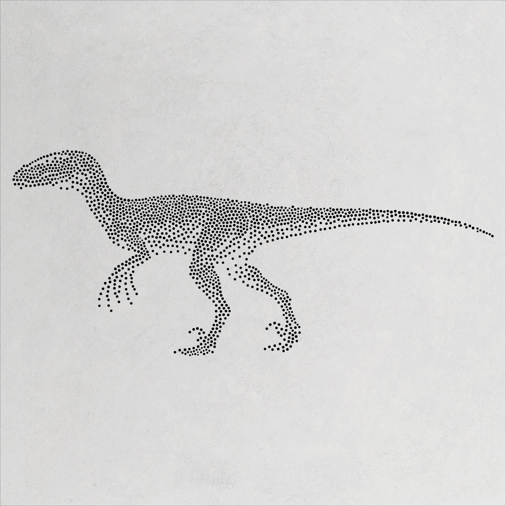 Deinonychus Dinosaur reusable Mylar stencil