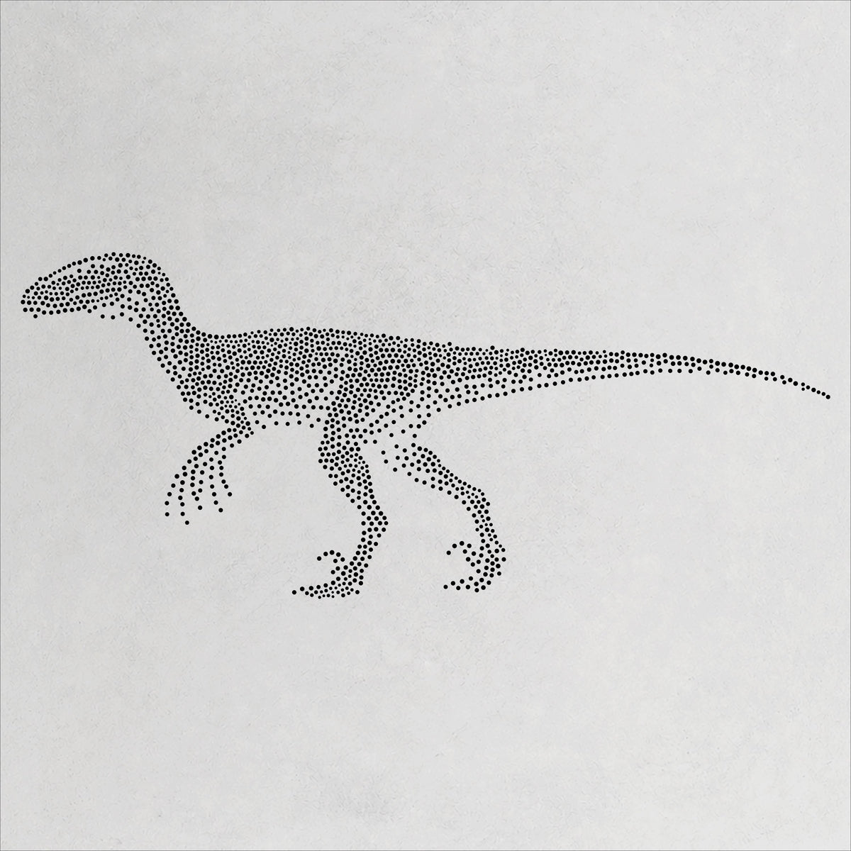 Deinonychus Dinosaur reusable Mylar stencil