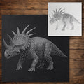 Styracosaurus Dinosaur reusable Mylar stencil