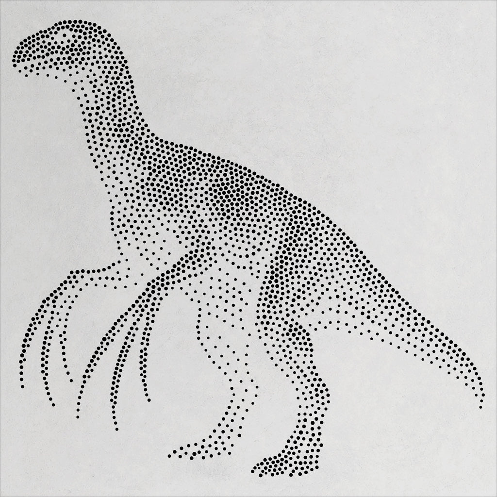 Therizinosaurus Dinosaur reusable Mylar stencil