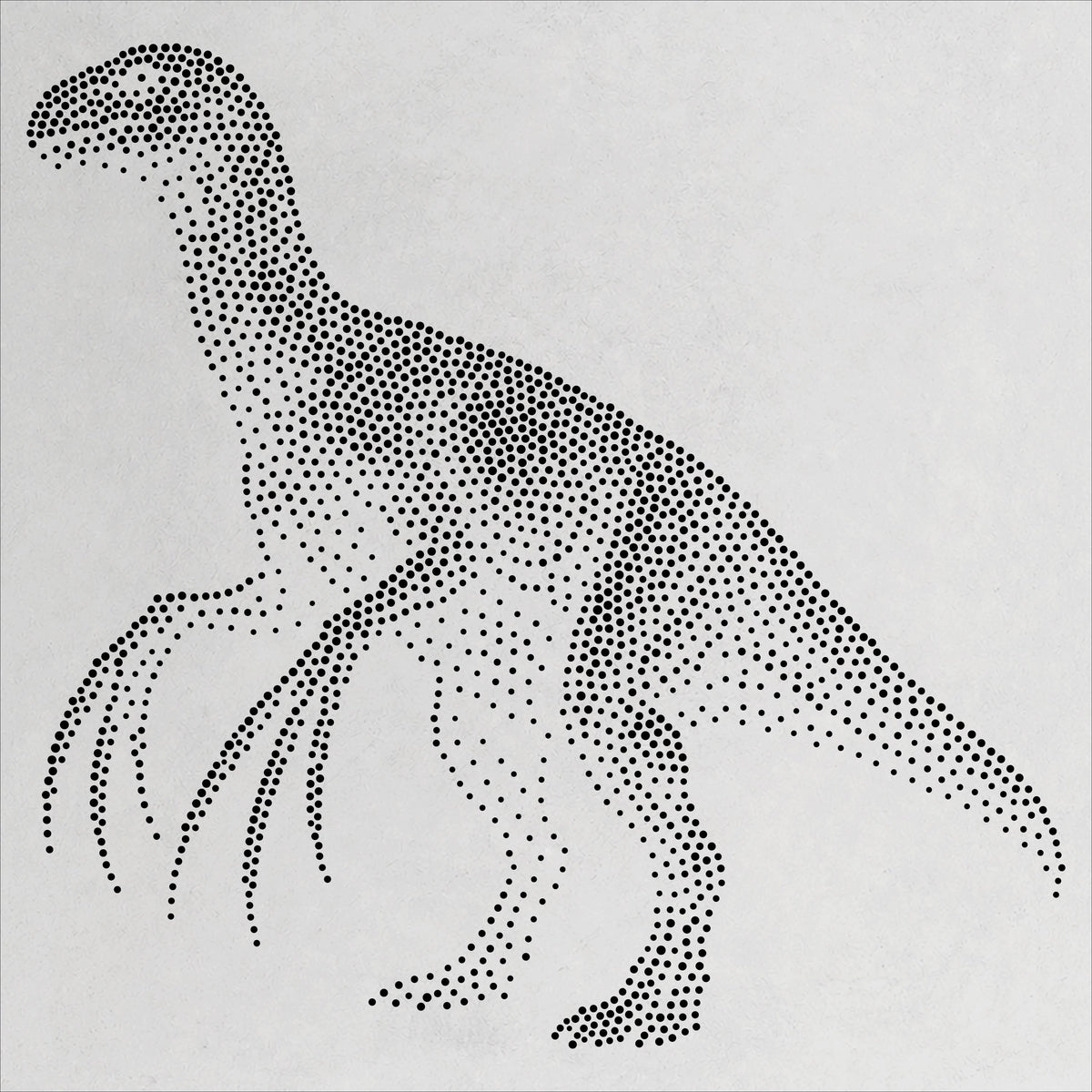 Therizinosaurus Dinosaur reusable Mylar stencil