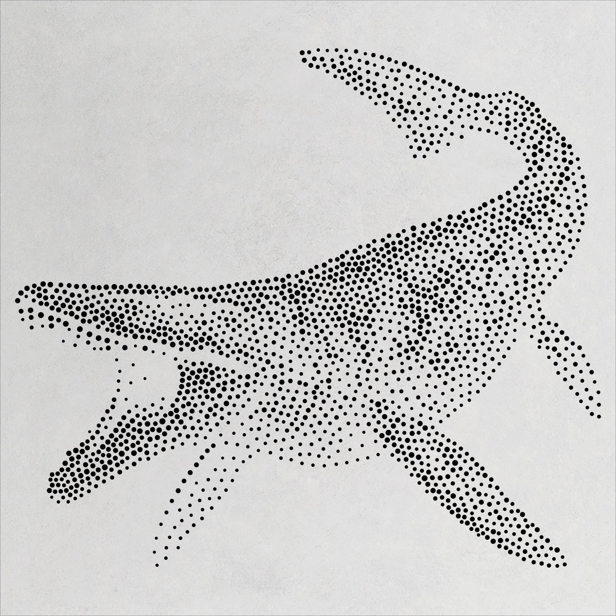 Mosasaurus Dinosaur reusable Mylar stencil