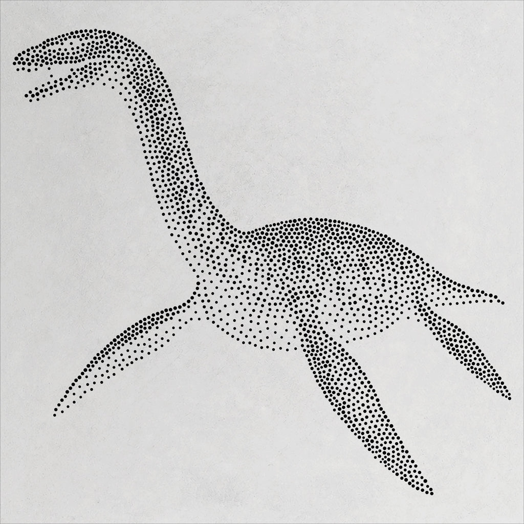Plesiosaurus Dinosaur reusable Mylar stencil