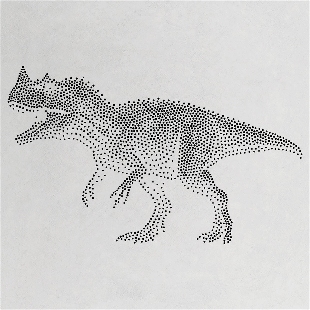 Ceratosaurus Dinosaur reusable Mylar stencil