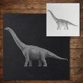 Brontosaurus Dinosaur reusable Mylar stencil