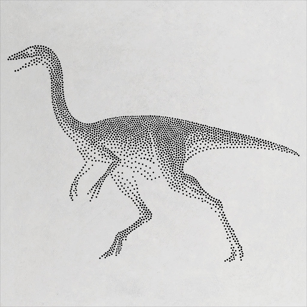 Gallimimus Dinosaur reusable Mylar stencil