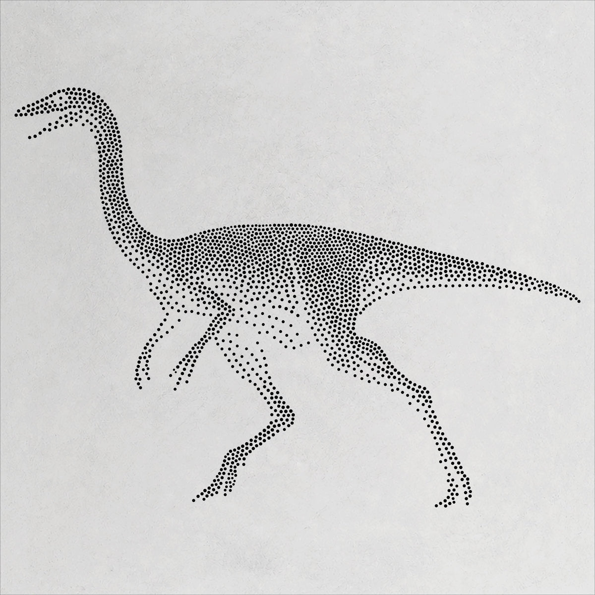 Gallimimus Dinosaur reusable Mylar stencil