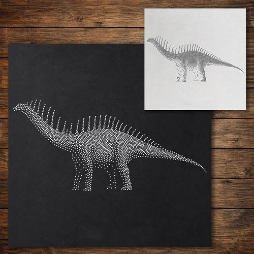 Amargasaurus Dinosaur reusable Mylar stencil