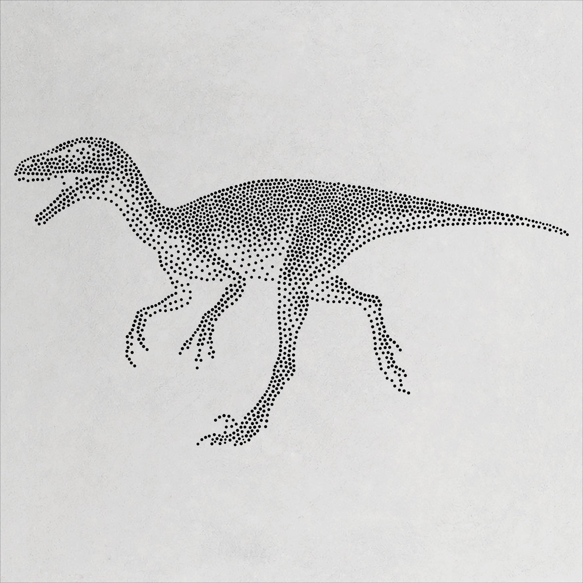 Compsognathus Dinosaur reusable Mylar stencil