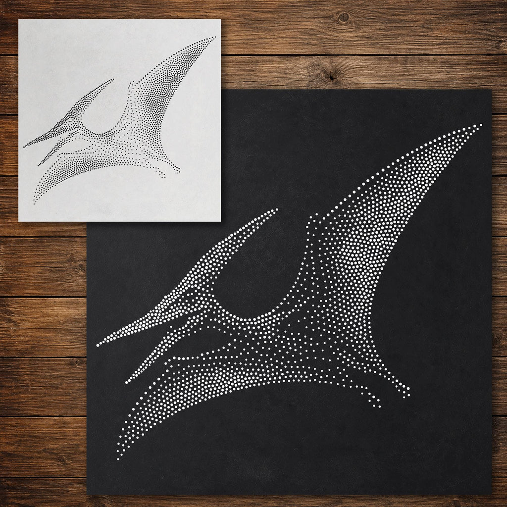 Pterodactyl Pterosaur reusable Mylar stencil