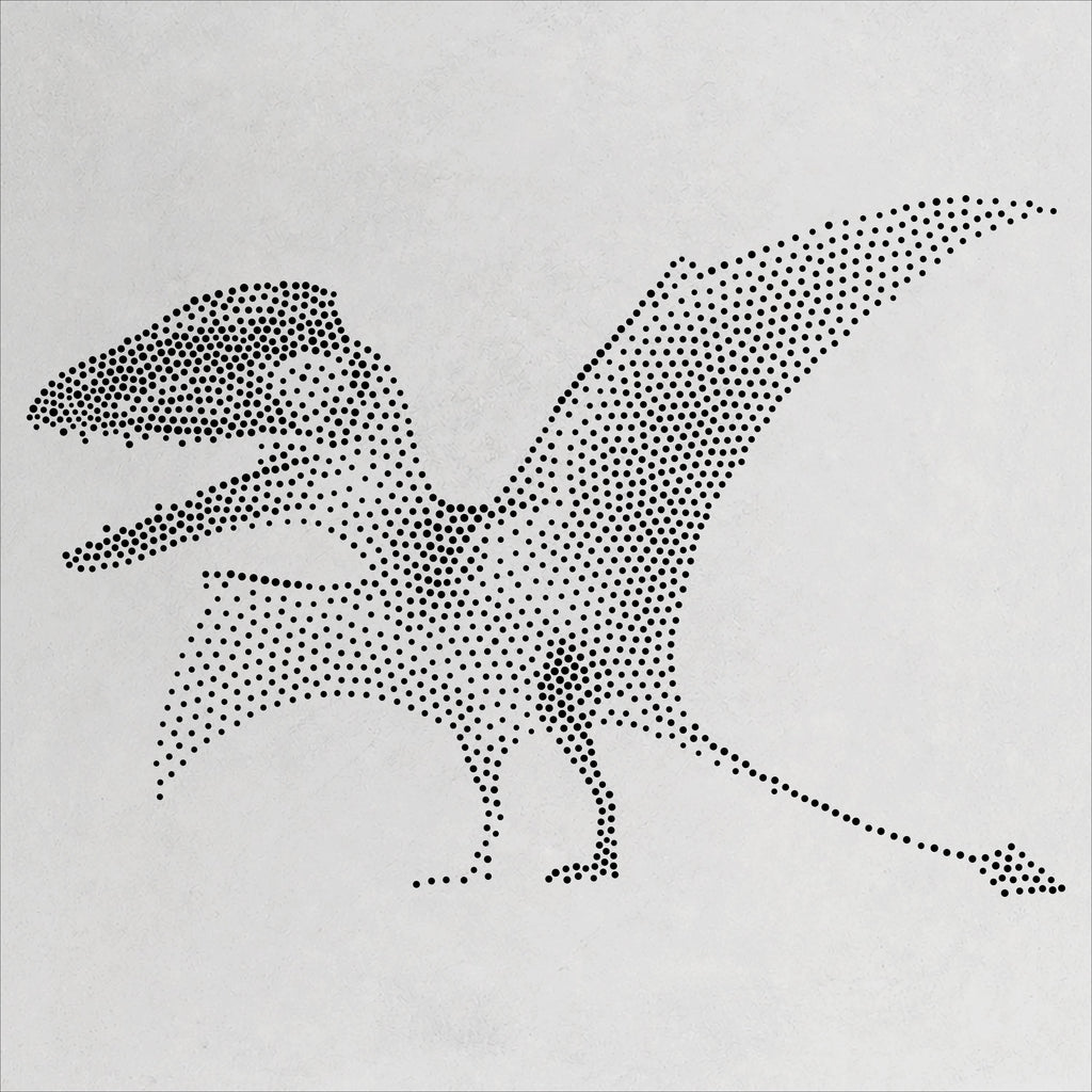 Dimorphodon Pterosaur reusable Mylar stencil
