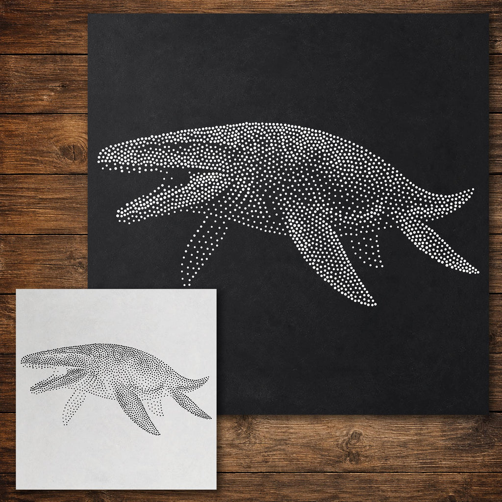 Liopleurodon Pliosaur reusable Mylar stencil