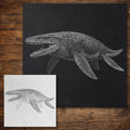 Liopleurodon Pliosaur reusable Mylar stencil