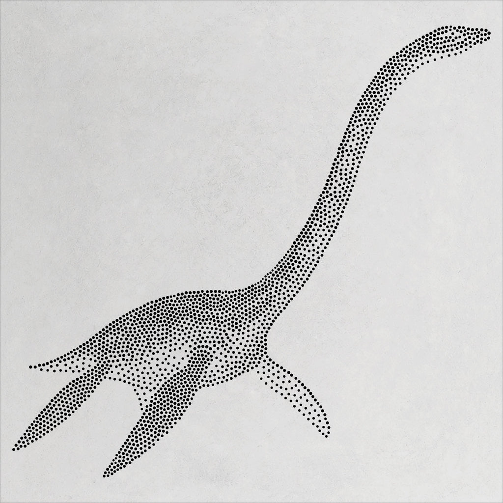 Elasmosaurus Plesiosauria reusable Mylar stencil