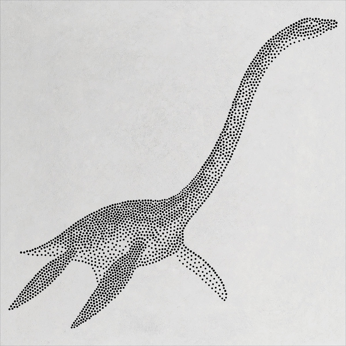 Elasmosaurus Plesiosauria reusable Mylar stencil