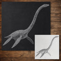 Elasmosaurus Plesiosauria reusable Mylar stencil