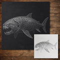 Dunkleosteus Placoderm reusable Mylar stencil