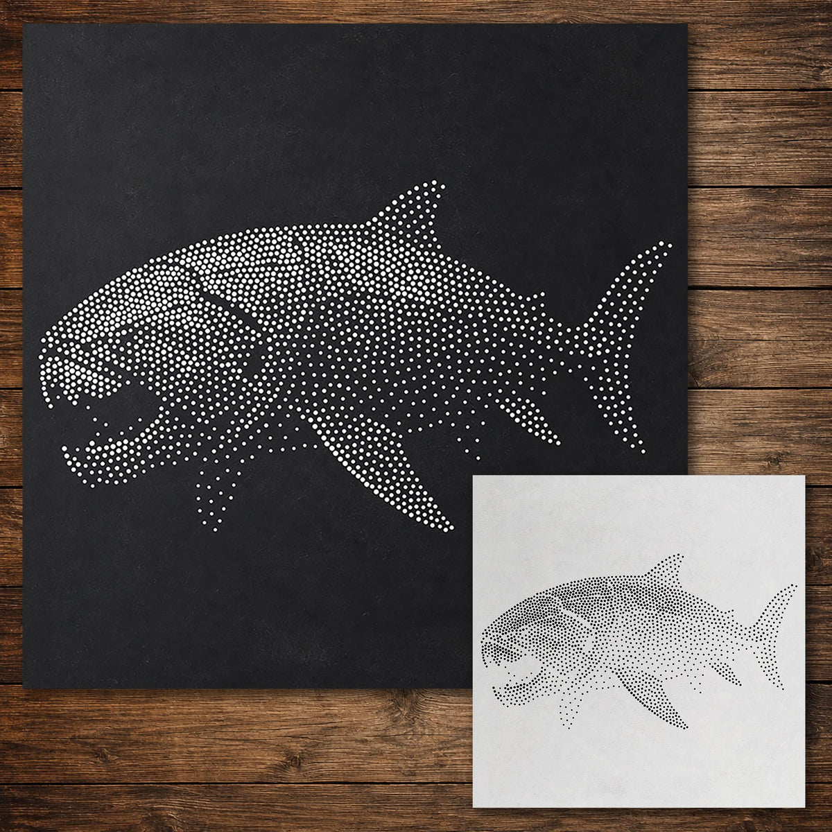 Dunkleosteus Placoderm reusable Mylar stencil