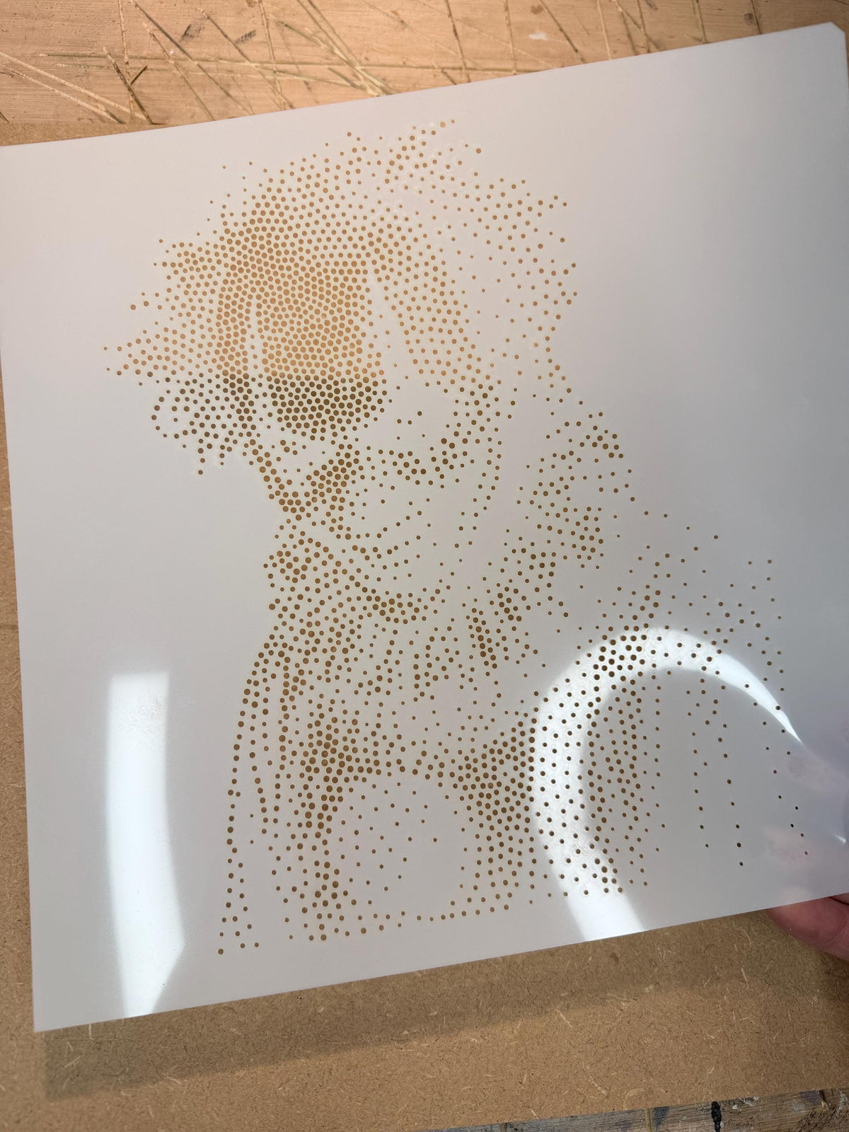 Carnival Clown Halloween reusable Mylar stencil
