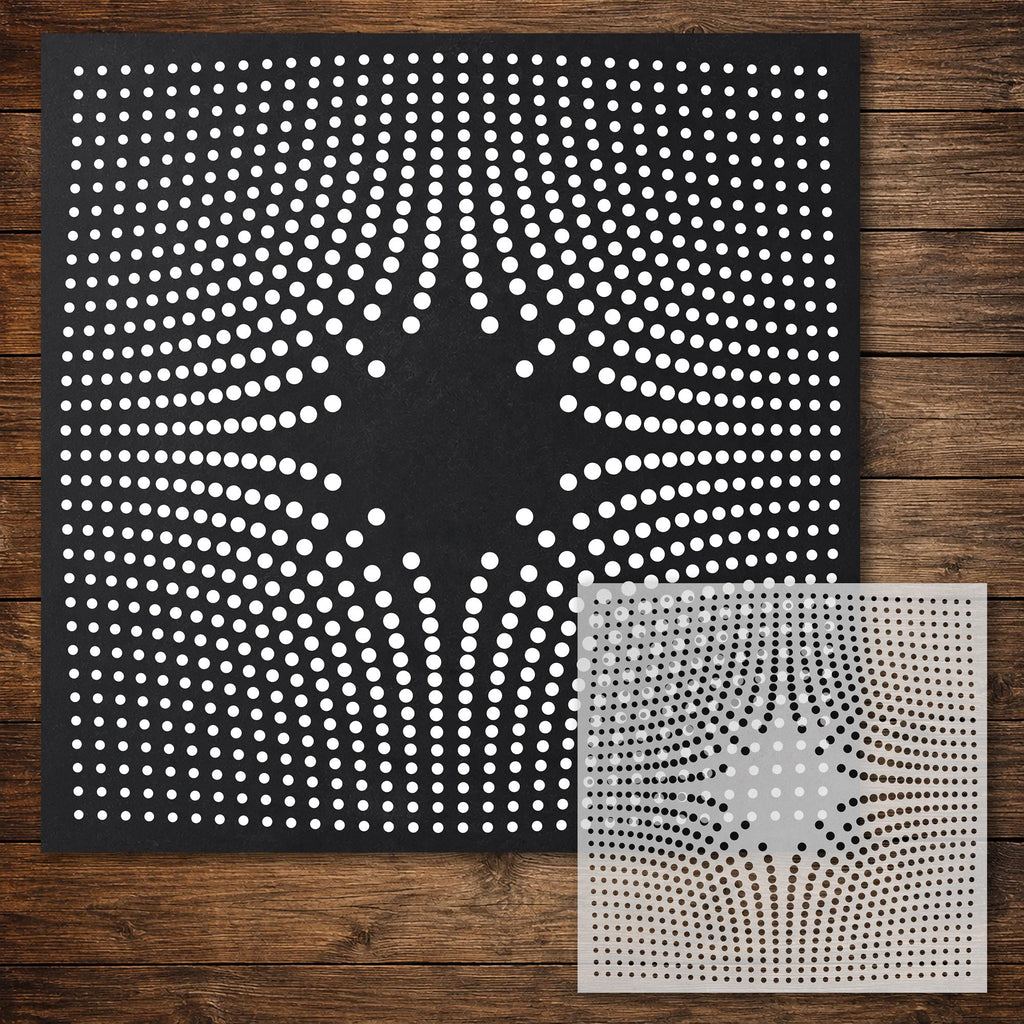 Geometric Pattern reusable Mylar stencil