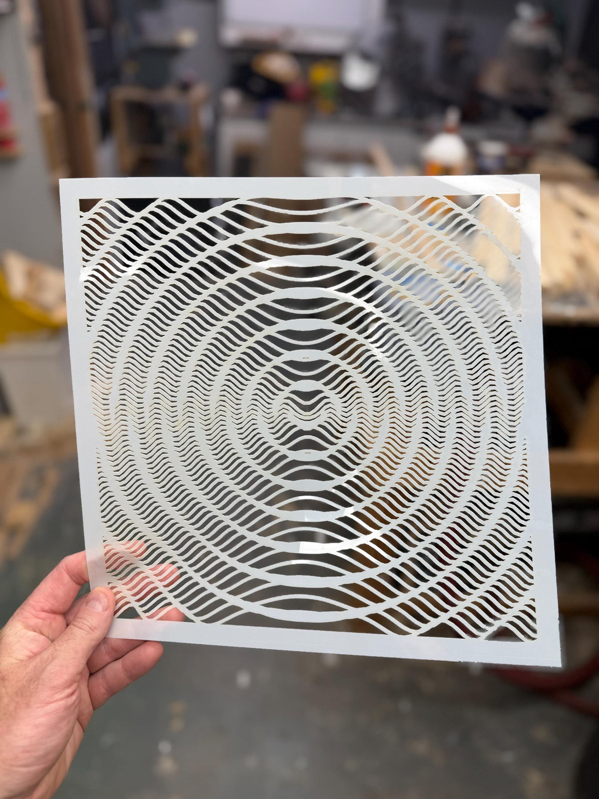 Geometric Pattern reusable Mylar stencil
