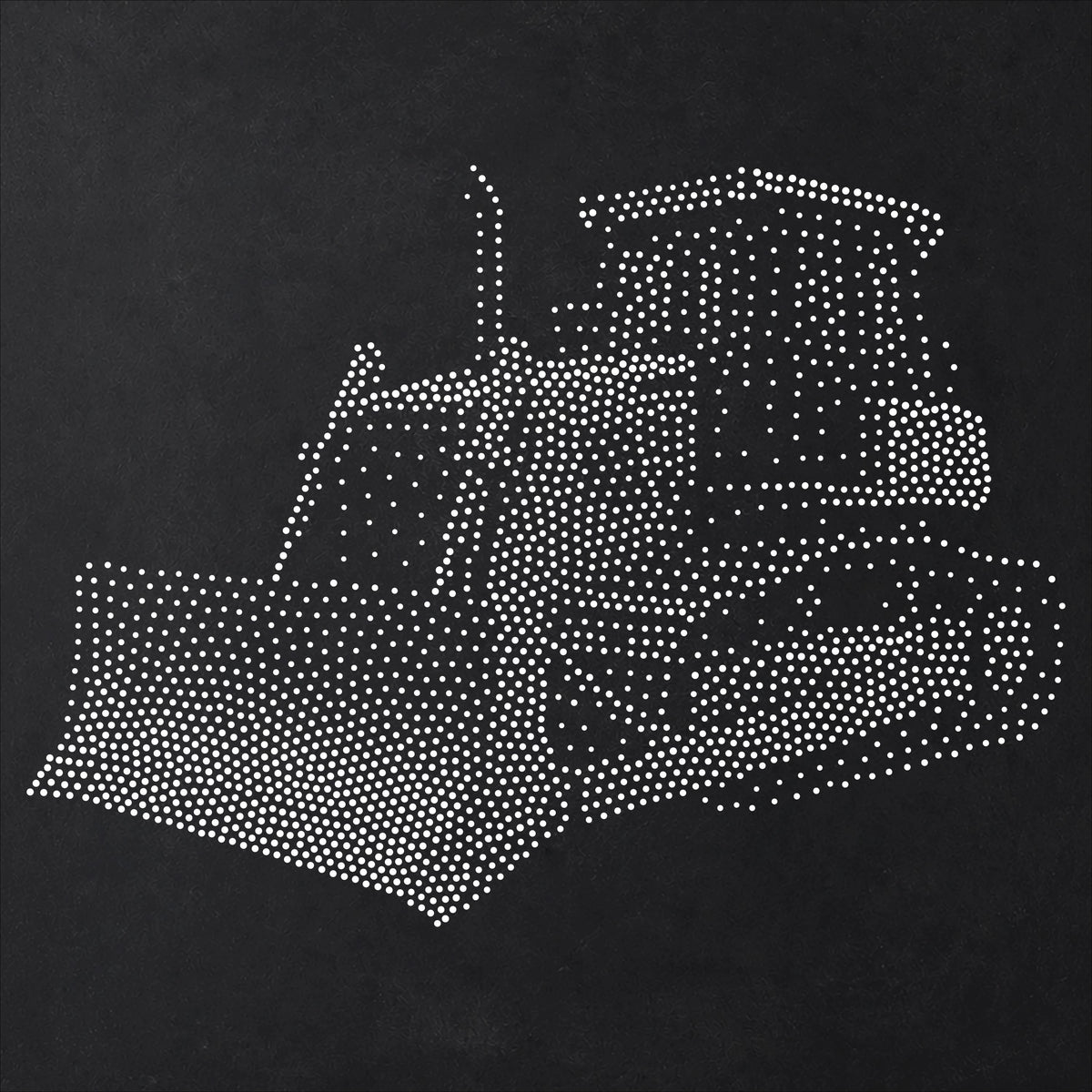 Bulldozer reusable Mylar stencil