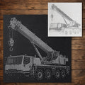 Mobile Crane reusable Mylar stencil