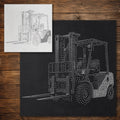 Forklift Truck reusable Mylar stencil