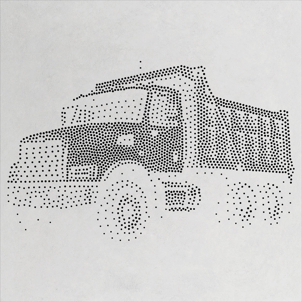 Dump Truck reusable Mylar stencil
