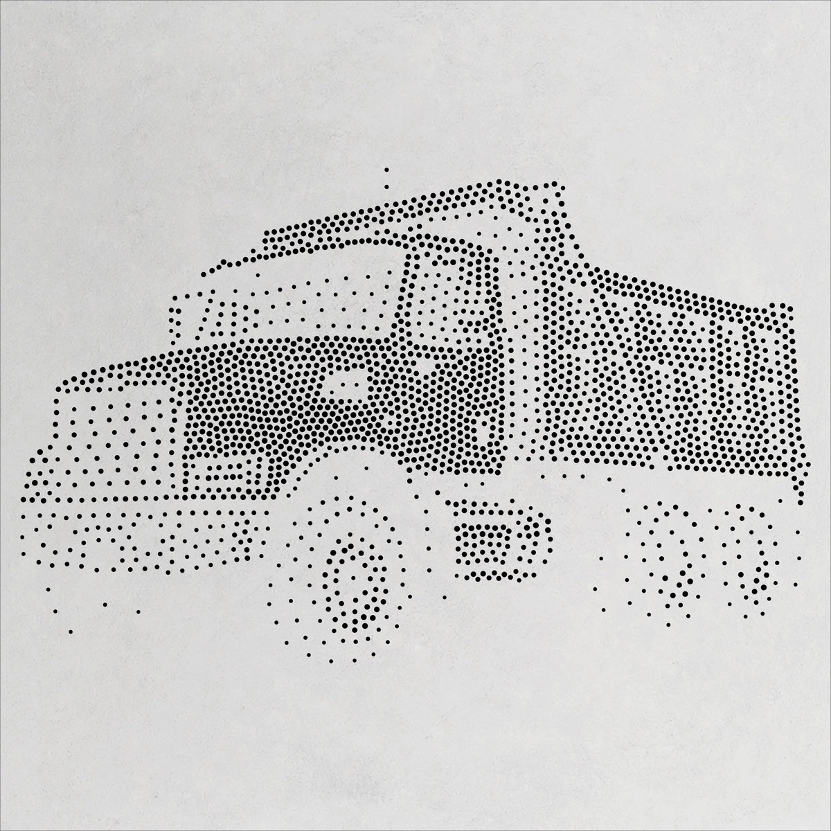 Dump Truck reusable Mylar stencil