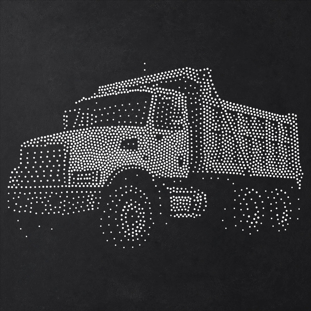 Dump Truck reusable Mylar stencil