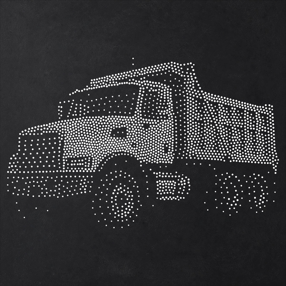 Dump Truck reusable Mylar stencil