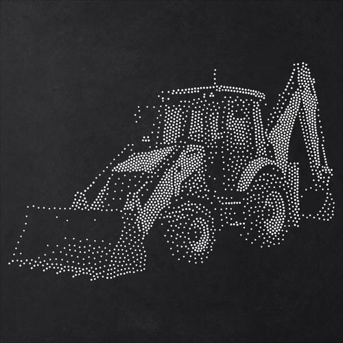 Backhoe Loader reusable Mylar stencil