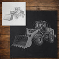 Wheel Loader reusable Mylar stencil
