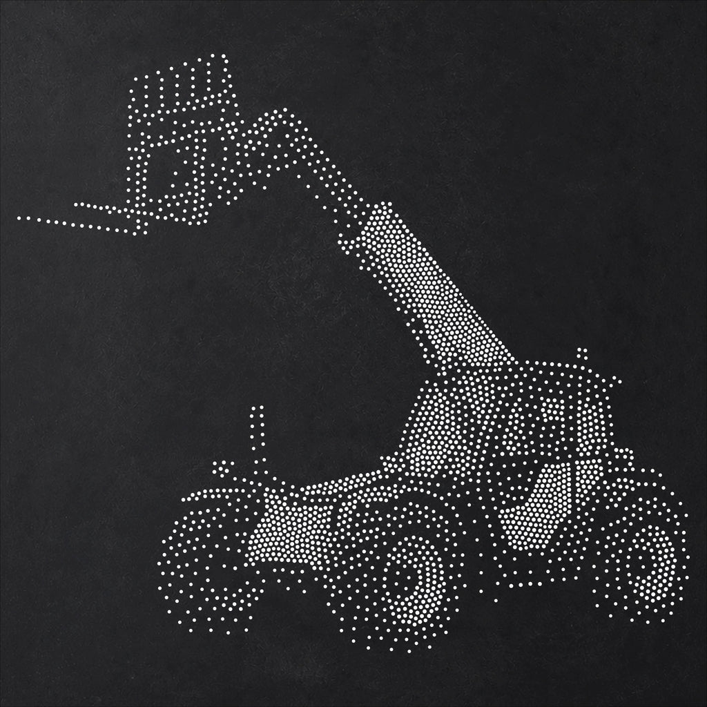 Telehandler reusable Mylar stencil