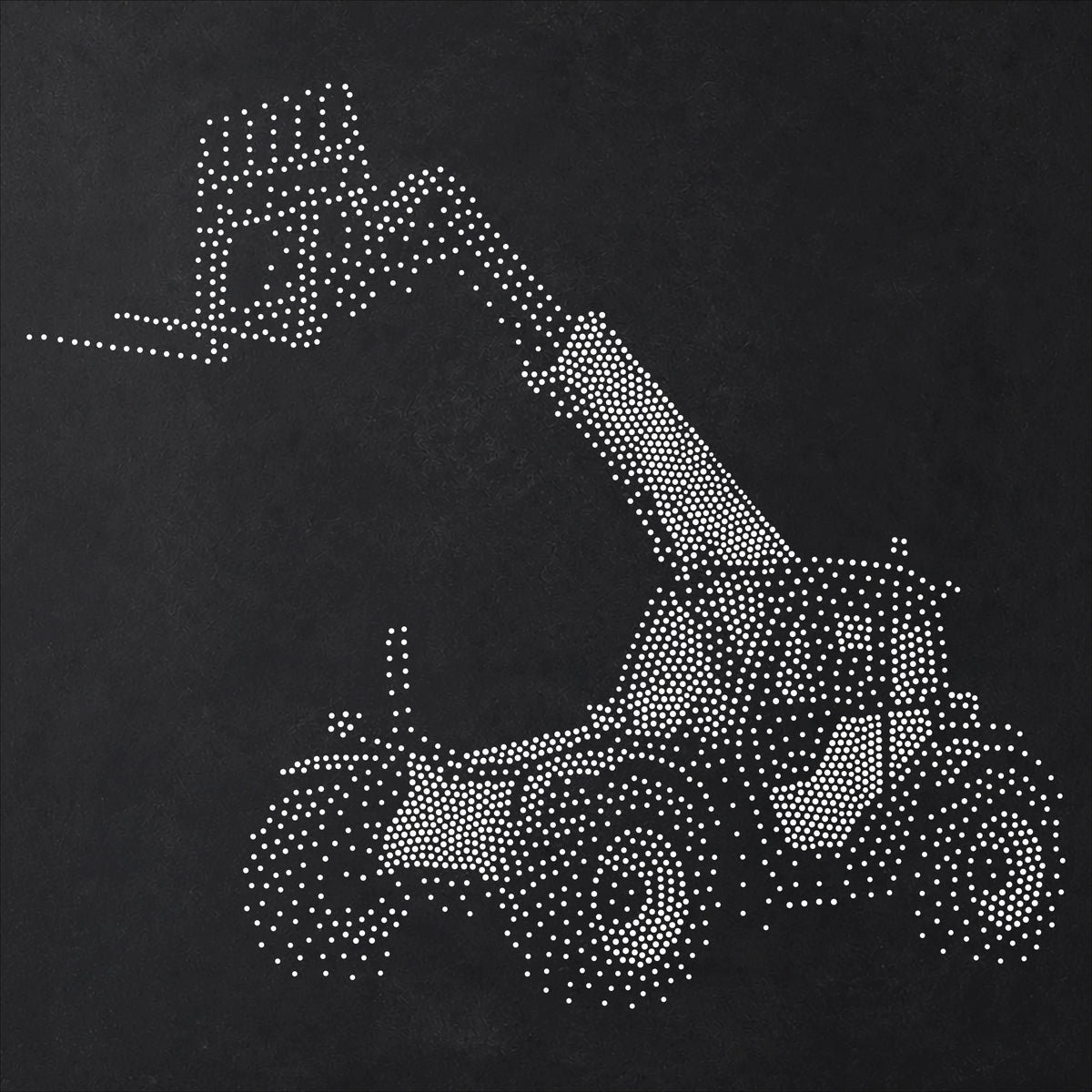 Telehandler reusable Mylar stencil