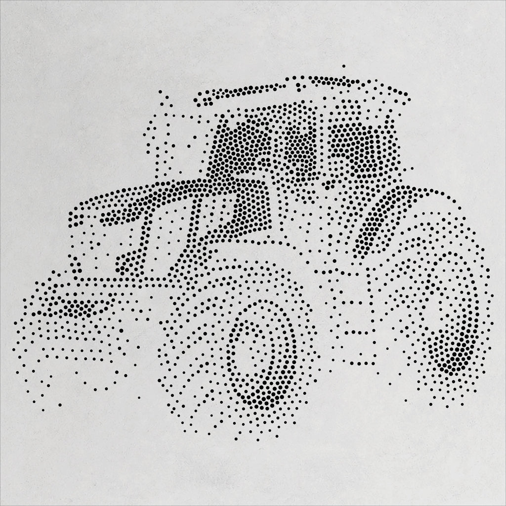 Farm Tractor reusable Mylar stencil