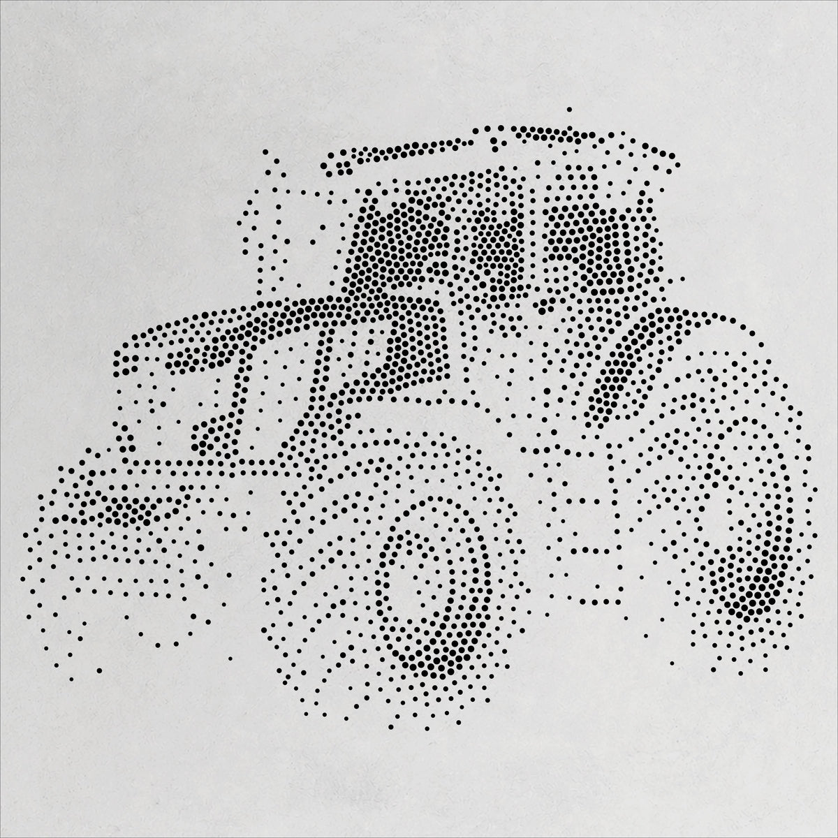 Farm Tractor reusable Mylar stencil