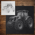 Farm Tractor reusable Mylar stencil